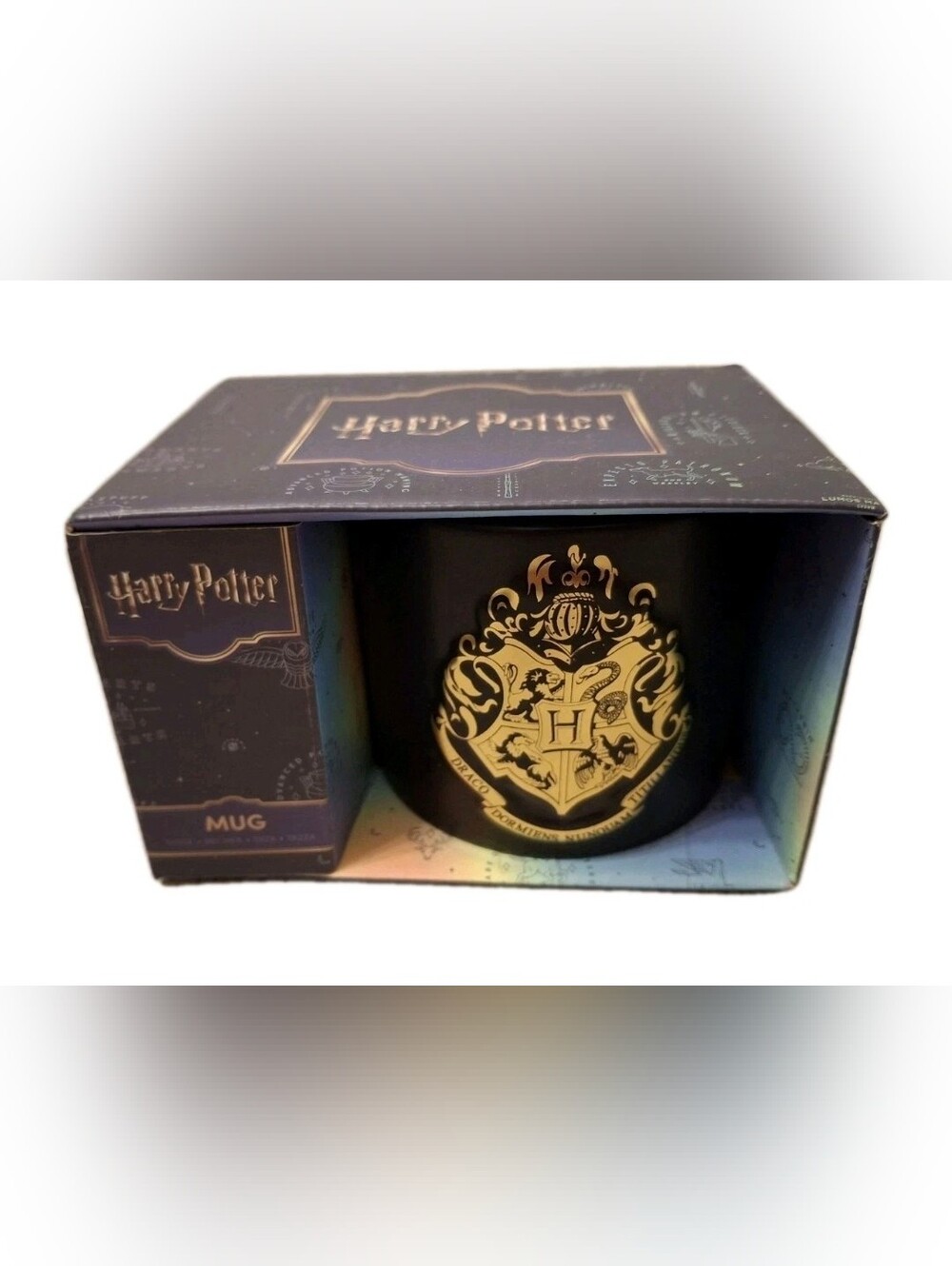 Harry Potter Hogwarts Embossed Mug with Gold Foil Finish by Paladone